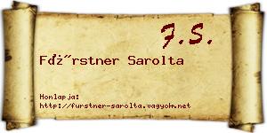 Fürstner Sarolta névjegykártya